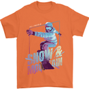 All I Need Is Snow and a Mountain Mens T-Shirt Cotton Gildan Orange