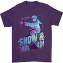All I Need Is Snow and a Mountain Mens T-Shirt Cotton Gildan Purple
