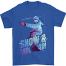 All I Need Is Snow and a Mountain Mens T-Shirt Cotton Gildan Royal Blue