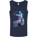 All I Need Is Snow and a Mountain Mens Vest Tank Top Navy Blue