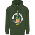 All I Want for Christmas Is Beer Childrens Kids Hoodie Forest Green
