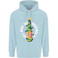All I Want for Christmas Is Beer Childrens Kids Hoodie Light Blue