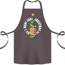All I Want for Christmas Is Beer Cotton Apron 100% Organic Dark Grey