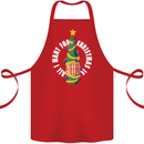 All I Want for Christmas Is Beer Cotton Apron 100% Organic Red