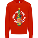 All I Want for Christmas Is Beer Kids Sweatshirt Jumper Bright Red