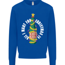 All I Want for Christmas Is Beer Kids Sweatshirt Jumper Royal Blue