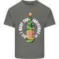 All I Want for Christmas Is Beer Kids T-Shirt Childrens Charcoal