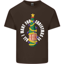 All I Want for Christmas Is Beer Kids T-Shirt Childrens Chocolate