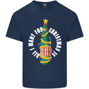 All I Want for Christmas Is Beer Kids T-Shirt Childrens Navy Blue