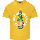All I Want for Christmas Is Beer Kids T-Shirt Childrens Yellow
