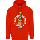 All I Want for Christmas Is Beer Mens 80% Cotton Hoodie Bright Red