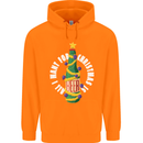 All I Want for Christmas Is Beer Mens 80% Cotton Hoodie Orange