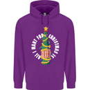 All I Want for Christmas Is Beer Mens 80% Cotton Hoodie Purple