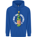 All I Want for Christmas Is Beer Mens 80% Cotton Hoodie Royal Blue