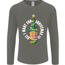 All I Want for Christmas Is Beer Mens Long Sleeve T-Shirt Charcoal