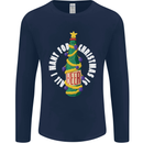 All I Want for Christmas Is Beer Mens Long Sleeve T-Shirt Navy Blue