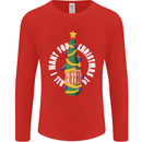 All I Want for Christmas Is Beer Mens Long Sleeve T-Shirt Red