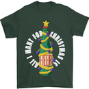 All I Want for Christmas Is Beer Mens T-Shirt Cotton Gildan Forest Green