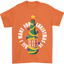 All I Want for Christmas Is Beer Mens T-Shirt Cotton Gildan Orange