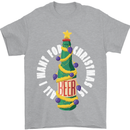 All I Want for Christmas Is Beer Mens T-Shirt Cotton Gildan Sports Grey