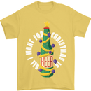 All I Want for Christmas Is Beer Mens T-Shirt Cotton Gildan Yellow