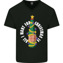 All I Want for Christmas Is Beer Mens V-Neck Cotton T-Shirt Black