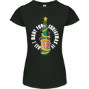 All I Want for Christmas Is Beer Womens Petite Cut T-Shirt Black