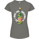 All I Want for Christmas Is Beer Womens Petite Cut T-Shirt Charcoal