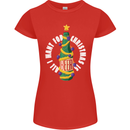 All I Want for Christmas Is Beer Womens Petite Cut T-Shirt Red
