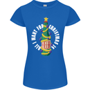 All I Want for Christmas Is Beer Womens Petite Cut T-Shirt Royal Blue