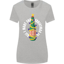 All I Want for Christmas Is Beer Womens Wider Cut T-Shirt Sports Grey