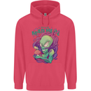 All Mad Here Alien Magic Mushrooms Childrens Kids Hoodie Heliconia