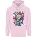 All Mad Here Alien Magic Mushrooms Childrens Kids Hoodie Light Pink
