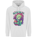 All Mad Here Alien Magic Mushrooms Childrens Kids Hoodie White