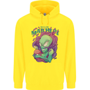 All Mad Here Alien Magic Mushrooms Childrens Kids Hoodie Yellow