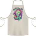 All Mad Here Alien Magic Mushrooms Cotton Apron 100% Organic Natural