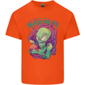 All Mad Here Alien Magic Mushrooms Kids T-Shirt Childrens Orange