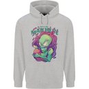 All Mad Here Alien Magic Mushrooms Mens 80% Cotton Hoodie Sports Grey