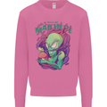 All Mad Here Alien Magic Mushrooms Mens Sweatshirt Jumper Azalea