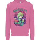 All Mad Here Alien Magic Mushrooms Mens Sweatshirt Jumper Azalea