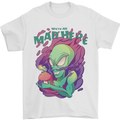 All Mad Here Alien Magic Mushrooms Mens T-Shirt 100% Cotton White