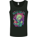 All Mad Here Alien Magic Mushrooms Mens Vest Tank Top Black