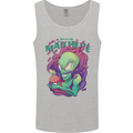 All Mad Here Alien Magic Mushrooms Mens Vest Tank Top Sports Grey