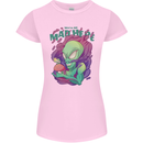 All Mad Here Alien Magic Mushrooms Womens Petite Cut T-Shirt Light Pink