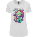 All Mad Here Alien Magic Mushrooms Womens Wider Cut T-Shirt White