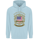 All Men Are Born Equal American America USA Childrens Kids Hoodie Light Blue