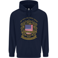 All Men Are Born Equal American America USA Childrens Kids Hoodie Navy Blue