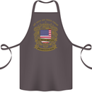 All Men Are Born Equal American America USA Cotton Apron 100% Organic Dark Grey