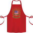 All Men Are Born Equal American America USA Cotton Apron 100% Organic Red