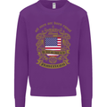 All Men Are Born Equal American America USA Kids Sweatshirt Jumper Purple